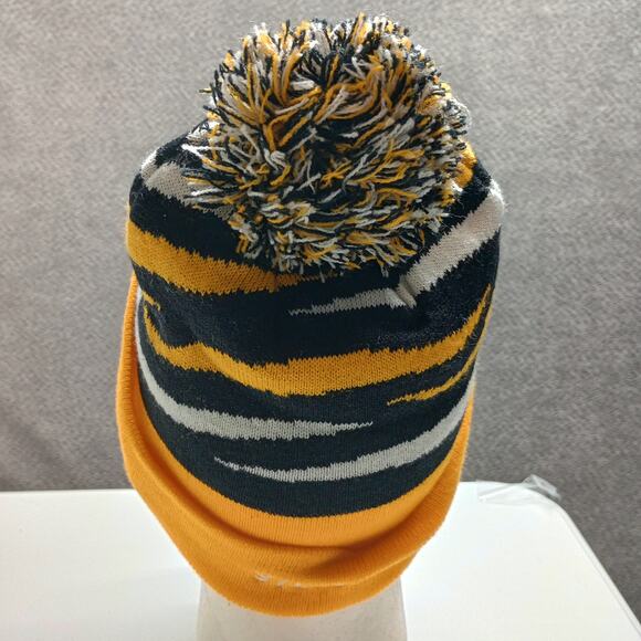 Pittsburgh Steelers Knit Cuffed Beanie Pom Hat Adult - Picture 5 of 5